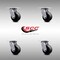 Service Caster 4 Inch SS Glass Filled Nylon Wheel Swivel Caster Set with Roller Bearings SCC SCC-SS30S420-GFNR-4 - alternate 1